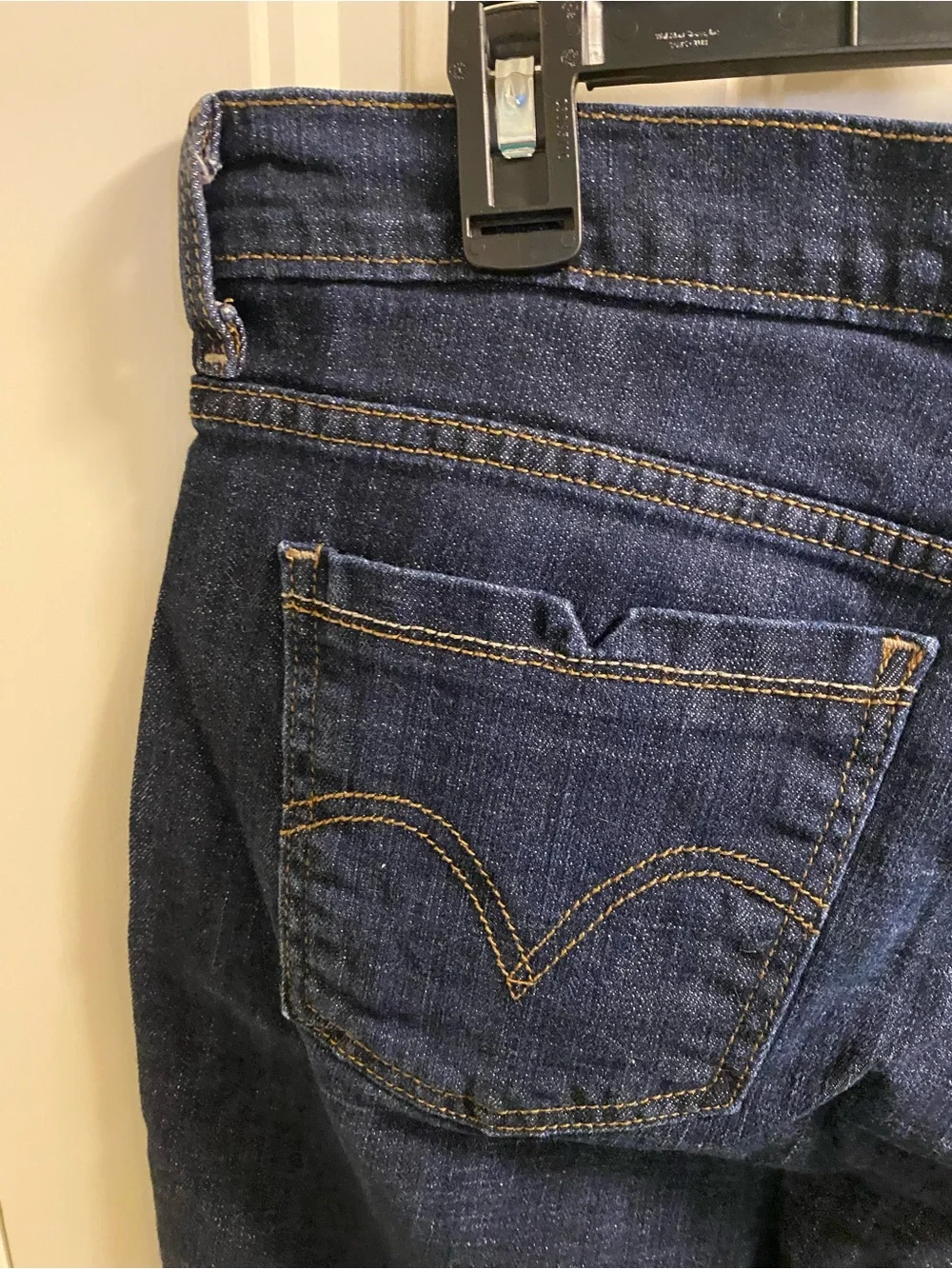 Levis 515 Jeans Shorts 12 Dark Blue Stretch Denim Bermuda 2010